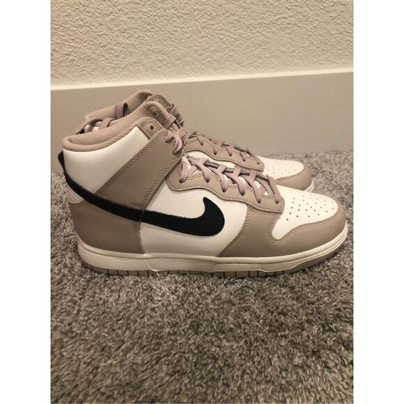 Nike Womens Dunk High Fossil Stone/Black-Sail Size 10.5 - Picture 2 of 6